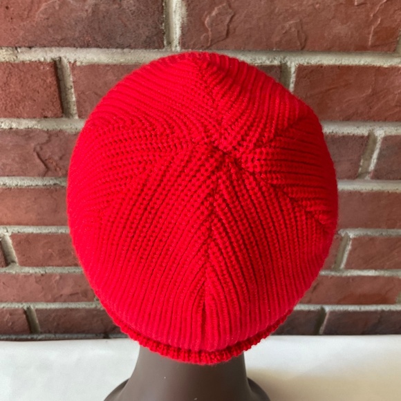 Madhappy Red 100% Wool Knit Cuffed Logo  Beanie O/S NWOT main image 7